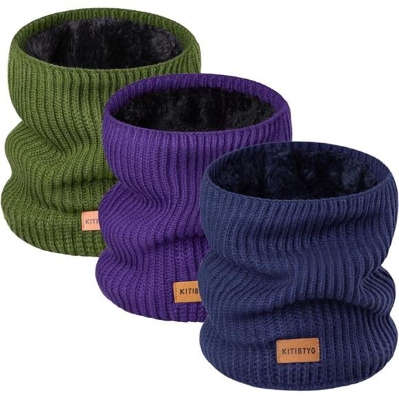 Unisex Winter Neck Gaiters & Ski Mask Winter Fleece Neck Warmer Face Windproof
